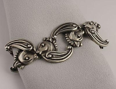 Los Castillo Sterling Silver Pegasus Necklace