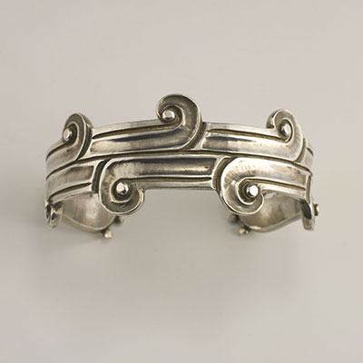 William Spratling Silver Cholula cuff bracelet